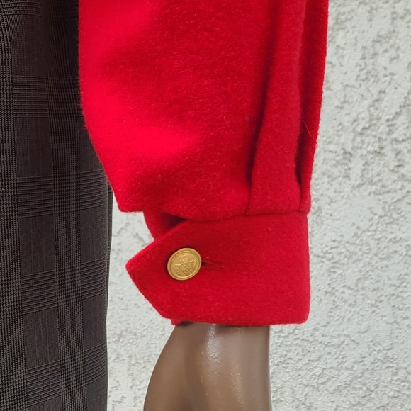 Vintage 90s Red Wool Jacket - Picture 7 of 9